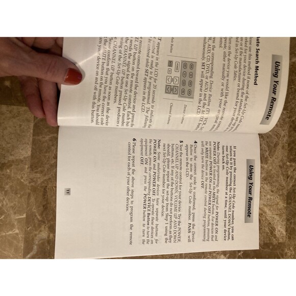 Home Theater Master Sl-9000 Learning Remote Control Instruction Manual WORKS - Picture 11 of 12